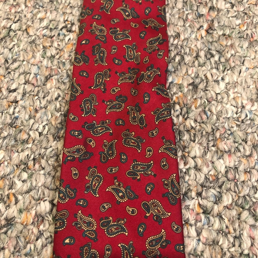 Christian Dior Silk Paisley Tie